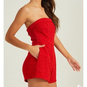 Tweed Shimmer Romper